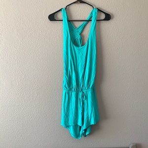 Sky Boutique Crochet Backless Romper Small